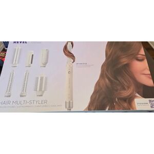 Sharper Image Revel Hair Multi-Styler Women OS Cream Excellent 6 Attachments